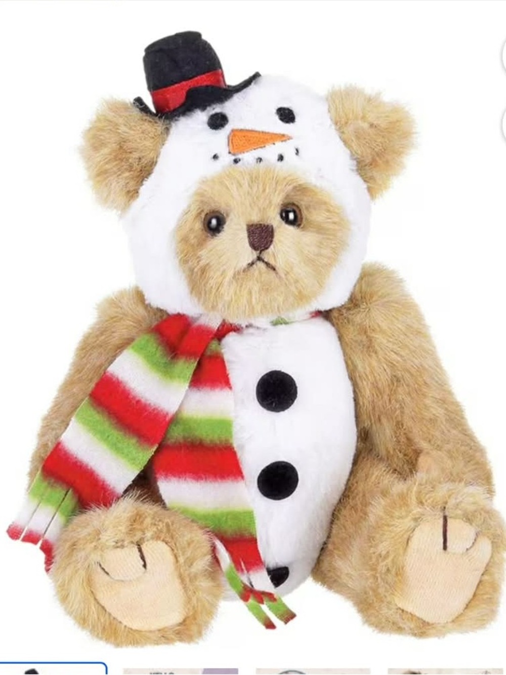 Frost E Bear by Bearington 10 inches tall